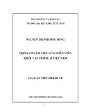 Luận án Tiến sĩ Kinh tế: Động cơ làm việc của nhân viên khối văn phòng ở Việt Nam
