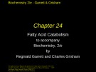 Lecture Biochemistry (2/e): Chapter 24 - Reginald Garrett, Charles Grisham