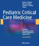 Pediatric critical care medicine (Volume 4: Peri-operative care of the critically ill or injured child - 2nd edition): Part 1