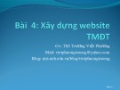 Bài giảng Thương mại điện tử: Chương 4 - ThS. Trương Việt Phương