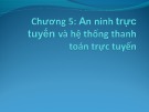 Bài giảng Thương mại điện tử: Chương 5 - ThS. Trương Việt Phương