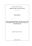 Luận văn Thạc sĩ Khoa học: Nghiên cứu biến đổi sử dụng đất phục vụ phát triển sinh kế bền vững khu vực xã Tản Lĩnh, huyện Ba Vì, thành phố Hà Nội