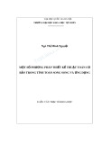 Luận văn Thạc sĩ Khoa học: Một số phương pháp thiết kế thuật toán cơ bản trong tính toán song song và ứng dụng