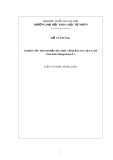 Luận văn Thạc sĩ Khoa học: Nghiên cứu thành phần hóa học vỏ quả măng cụt xanh (Studying the compositon of Green fruit hulls of Garcinia Mangostana L.)