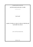 Luận văn Thạc sĩ Khoa học: Nghiên cứu động lực học của sóng sau đới sóng đổ tại bãi biển Nha Trang