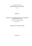 Tóm tắt Luận văn Thạc sĩ Khoa học: Chế tạo xúc tác bazơ rắn hydrotalcite cho phản ứng isome hóa monosaccarit