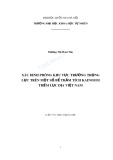 Luận văn Thạc sĩ Khoa học: Xác định phông khu vực trường trọng lực trên một số bể trầm tích kainozoi thềm lục địa Việt Nam