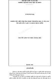 Tóm tắt Luận văn Thạc sĩ Khoa học: Nghiên cứu biến tính than hoạt tính bằng MnO2 và TiO2 làm vật liệu xử lý asen và amoni trong nước