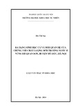 Luận văn Thạc sĩ Khoa học: Đa dạng sinh học cá và mối quan hệ của chúng với chất lượng môi trường nước ở vùng Hồ Quan Sơn, huyện Mỹ Đức, Hà Nội