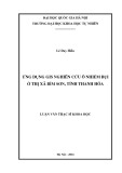 Luận văn Thạc sĩ Khoa học: Ứng dụng GIS nghiên cứu ô nhiễm bụi ở thị xã Bỉm Sơn, tỉnh Thanh Hóa