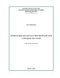 Luận văn Thạc sĩ Khoa học: Đánh giá hiệu quả quản lý môi trường du lịch Vườn Quốc gia Cát Bà