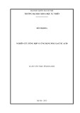 Luận văn Thạc sĩ Khoa học: Nghiên cứu tổng hợp và ứng dụng polylactic acid
