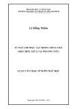 Luận văn Thạc sĩ Ngôn ngữ học: Từ ngữ chỉ thực vật trong tiếng Việt (đối chiếu giữa các phương ngữ)