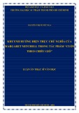 Luận án Thạc sĩ Văn học: Khuynh hướng hiện thực chủ nghĩa của Margaret Mitchell trong tác phẩm “Cuốn theo chiều gió”