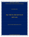 Luận văn Thạc sĩ Khoa học Ngữ văn: Đặc trưng truyện ngắn Sơn Nam