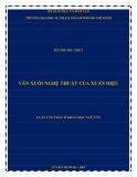 Luận văn Thạc sĩ Khoa học ngữ văn: Văn xuôi nghệ thuật của Xuân Diệu