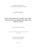 Luận văn Thạc sĩ Khoa học: Phân tích thống kê hiệu quả điều trị vô sinh tại Bệnh viện Phụ Sản Trung ương