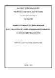 Tóm tắt Luận văn Thạc sĩ Khoa học: Nghiên cứu một số đặc điểm sinh thái loài Thạch sùng mí cát bà Goniurosaurus catbaensis và đề xuất biện pháp bảo tồn