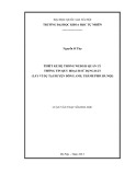 Luận văn Thạc sĩ Khoa học: Thiết kế hệ thống WebGIS quản lý thông tin quy hoạch sử dụng đất (lấy ví dụ huyện Đông Anh, thành phố Hà Nội)