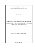 Luận văn Thạc sĩ Khoa học: Nghiên cứu thành phần loài Côn trùng nước bộ Hemiptera ở Côn Đảo (tỉnh Bà Rịa - Vũng Tàu) và Phú Quốc (tỉnh Kiên Giang)