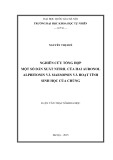 Luận văn Thạc sĩ Khoa học: Nghiên cứu tổng hợp một số dẫn xuất nitril của hai auronol alphitonin và maesopsin và hoạt tính sinh học của chúng