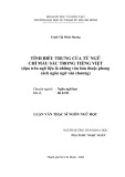 Luận văn Thạc sĩ Ngôn ngữ học: Tính biểu trưng của từ ngữ chỉ màu sắc trong tiếng Việt (dựa trên ngữ liệu là những văn bản thuộc phong cách ngôn ngữ văn chương)