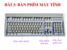 Bài giảng Tin học Lớp 3 Chương 1: Bài 3 - Bàn phím máy tính