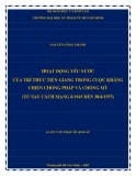 Luận văn Thạc sĩ Lịch sử: Hoạt động yêu nước của trí thức Tiền Giang trong cuộc kháng chiến chống Pháp và chống Mỹ (từ sau cách mạng 8/1945 đến 30/4/1975)