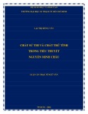 Luận án Thạc sĩ Ngữ văn: Chất sử thi và chất trữ tình trong tiểu thuyết Nguyễn Minh Châu