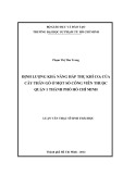 Luận văn Thạc sĩ Sinh thái học: Định lượng khả năng hấp thụ khí Co2 của cây thân gỗ ở một số công viên thuộc quận 1 thành phố Hồ Chí Minh