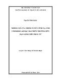 Luận văn Thạc sĩ Toán học: Nhóm con của nhóm tuyến tính xạ ảnh Unimodular bậc hai trên trường hữu hạn gồm chín phần tử