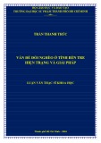 Luận văn Thạc sĩ Khoa học: Vấn đề đói nghèo ở tỉnh Bến Tre hiện trạng và giải pháp