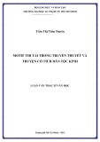 Luận văn Thạc sĩ Văn học: Motif thi tài trong truyền thuyết và truyện cổ tích dân tộc kinh