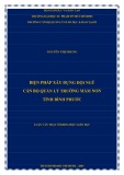 Luận văn Thạc sĩ Khoa học giáo dục: Biện pháp xây dựng đội ngũ cán bộ quản lý trường mầm non tỉnh Bình Phước