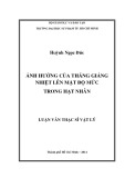 Luận văn Thạc sĩ Vật lý: Ảnh hưởng của thăng giáng nhiệt lên mật độ mức trong hạt nhân