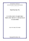 Luận văn Thạc sĩ Văn học: Tư tưởng nhân văn hiện thực trong tiểu thuyết và truyện ngắn của Bảo Ninh