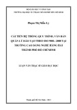 Luận văn Thạc sĩ Giáo dục học: Cải tiến hệ thống quy trình, văn bản quản lý đào tạo theo ISO 9001 : 2008 tại trường Cao đẳng Nghề Hàng hải Thành phố Hồ Chí Minh