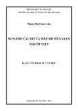 Luận văn Thạc sĩ Văn học: So sánh câu đố và hát đố dân gian người Việt