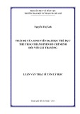 Luận văn Thạc sĩ Tâm lý học: Thái độ của sinh viên Đại học Thể dục Thể thao Thành phố Hồ Chí Minh đối với giá trị sống