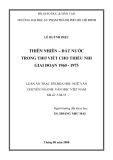 Luận án Thạc sĩ Khoa học ngữ văn: Thiên nhiên – đất nước trong thơ viết cho thiếu nhi giai đoạn 1960 - 1975