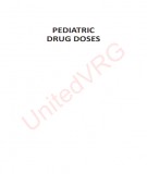  pediatric drug doses (2nd edition): part 1