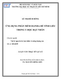 Luận văn Thạc sĩ Vật lí: Ứng dụng phần mềm Olinda để tính liều trong y học hạt nhân