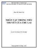 Luận văn Thạc sĩ Văn học: Nhân vật trong tiểu thuyết của Chu Lai