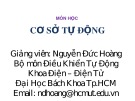 Bài giảng Cơ sở tự động: Chương 7b - Nguyễn Đức Hoàng