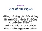 Bài giảng Cơ sở tự động: Chương 6a - Nguyễn Đức Hoàng