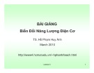 Bài giảng Biến đổi năng lượng điện cơ: Chương 3 - TS. Hồ Phạm Huy Ánh