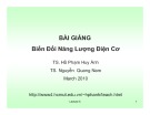 Bài giảng Biến đổi năng lượng điện cơ: Chương 5 (tt) - TS. Hồ Phạm Huy Ánh