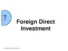 Lecture International business - Chapter 7: Foreign direct investment