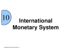 Lecture International business - Chapter 10: International monetary system
