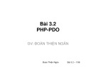 Bài giảng Phát triển ứng dụng nguồn mở: Bài 3.2 - Đoàn Thiện Ngân